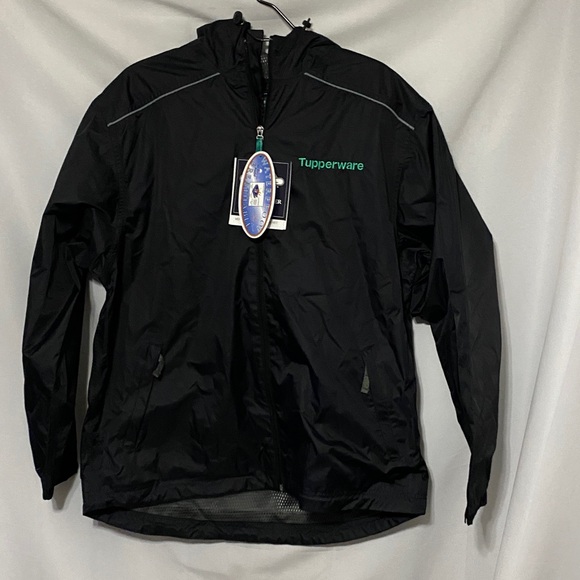 Charles River Apparel MENS Noreaster Rain Jacket size M TupperwareHooded Jacket - Picture 1 of 11
